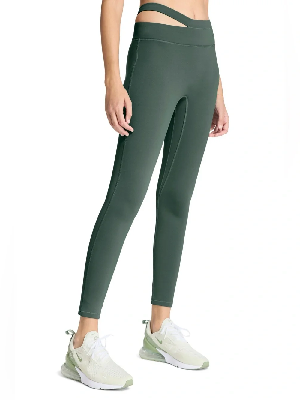 Carbon38/BANDIER | Aria One Shoulder Bra & Asymmetric Leggings Set | Small
